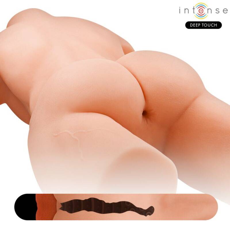 INTENSE DEEP TOUCH - MARTY TORSO WITH ANUS AND REALISTIC DILDO WITH PUSHING AND VIBRATION, REMOTE CONTROL, 6.2 KG