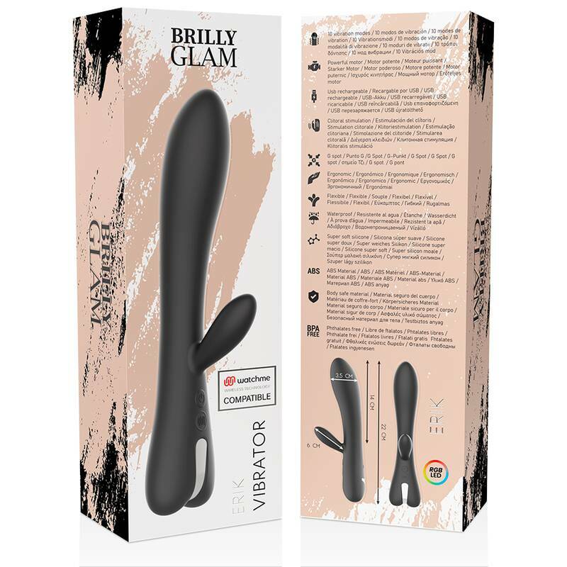 BRILLY GLAM - ERIK VIBRATOR + WATCHME REMOTE CONTROL