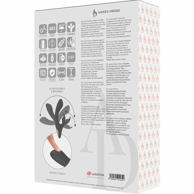 ANNE'S DESIRE  - RABBIT REMOTE CONTROL TECHNOLOG A WATCHME BLACK