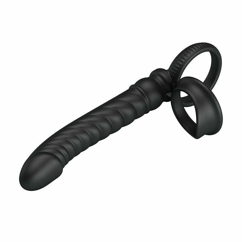 PRETTY LOVE - MERRITT ANAL VIBRATOR WITH RING AND VIBRATION BLACK