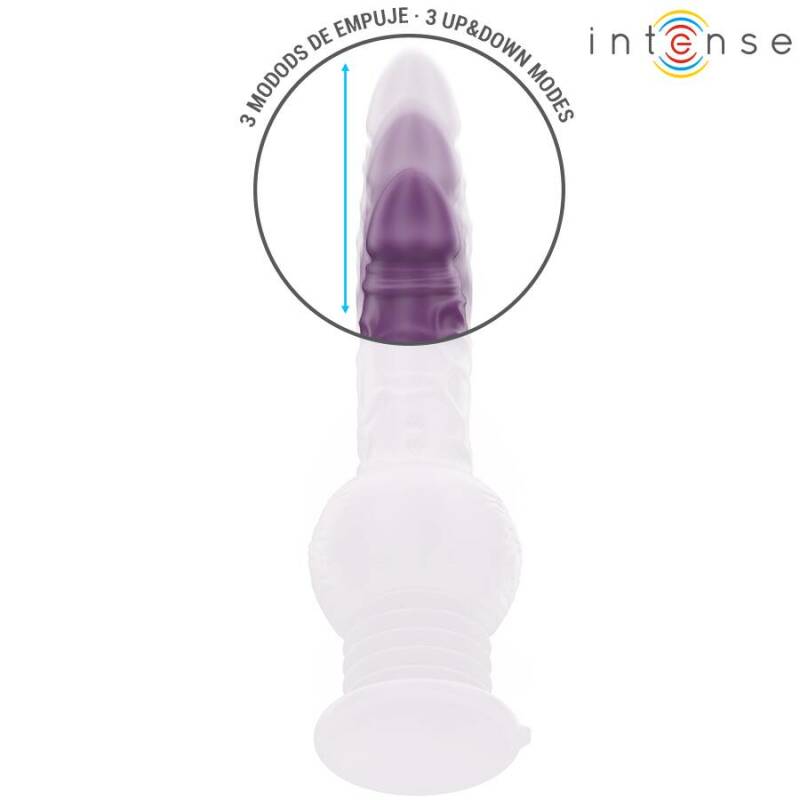 INTENSE - TATUM MULTIFUNCTION VIBRATOR WITH UP AND DOWN VIBRATION 24 CM PURPLE