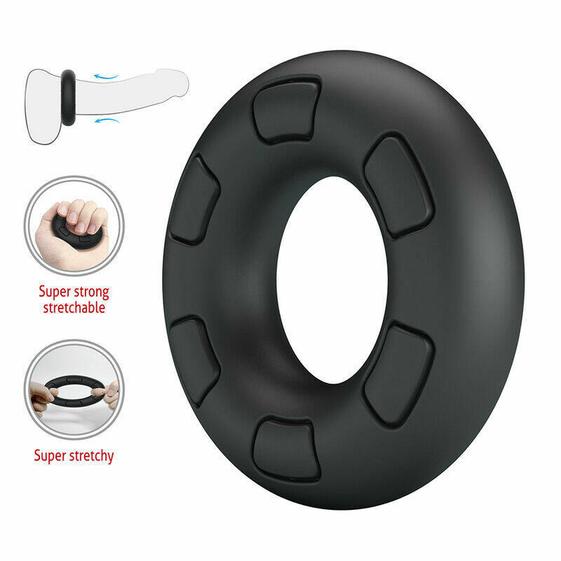 CRAZY BULL - BERTRAM SUPER SOFT SILICONE COCK RING BLACK