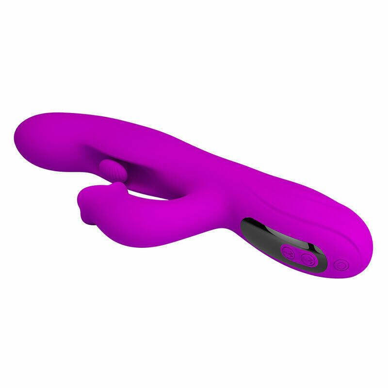 PRETTY LOVE - YALANDA RABBIT OSCILLATING VIBRATOR WITH LED DISPLAY PURPLE