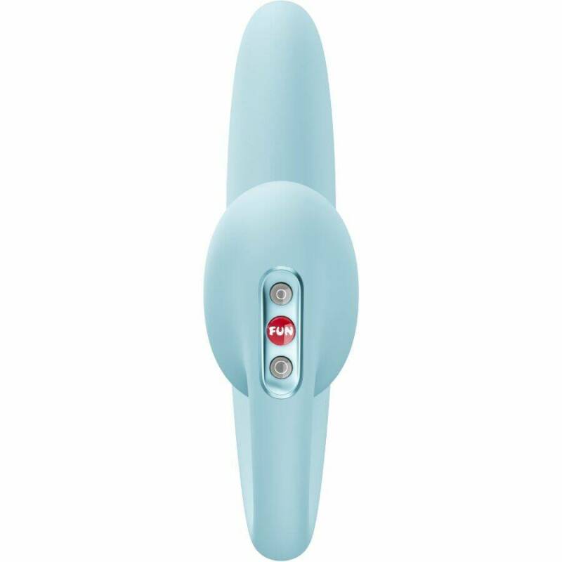 FUN FACTORY - CRESCENDO INSERTABLE DOUBLE AIR PULSE VIBRATOR ICE BLUE