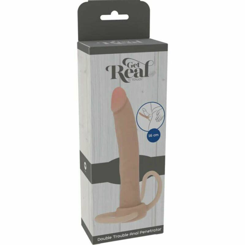 GET REAL - DOUBLE TROUBLE SILICONE ANAL PENETRATOR 16 CM