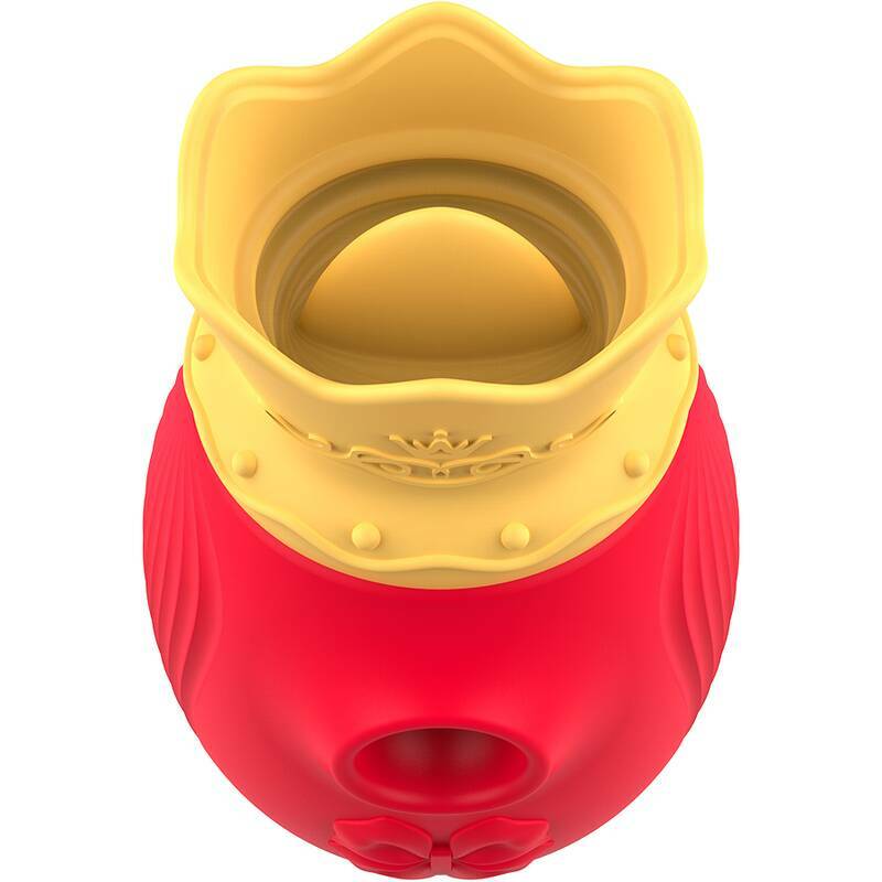 INTENSE - CLITORIS STIMULATOR 10 SUCTION AND LICKING MODES - RED