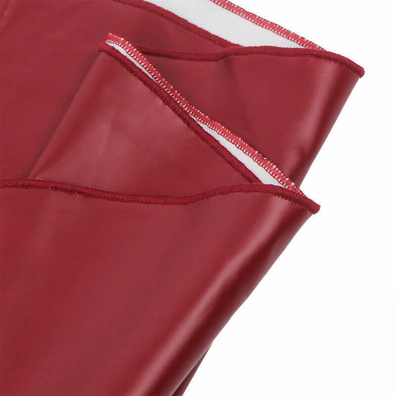 SUBBLIME - 955397 DRESS WITH BURGUNDY LEATHER STRAPS S/M