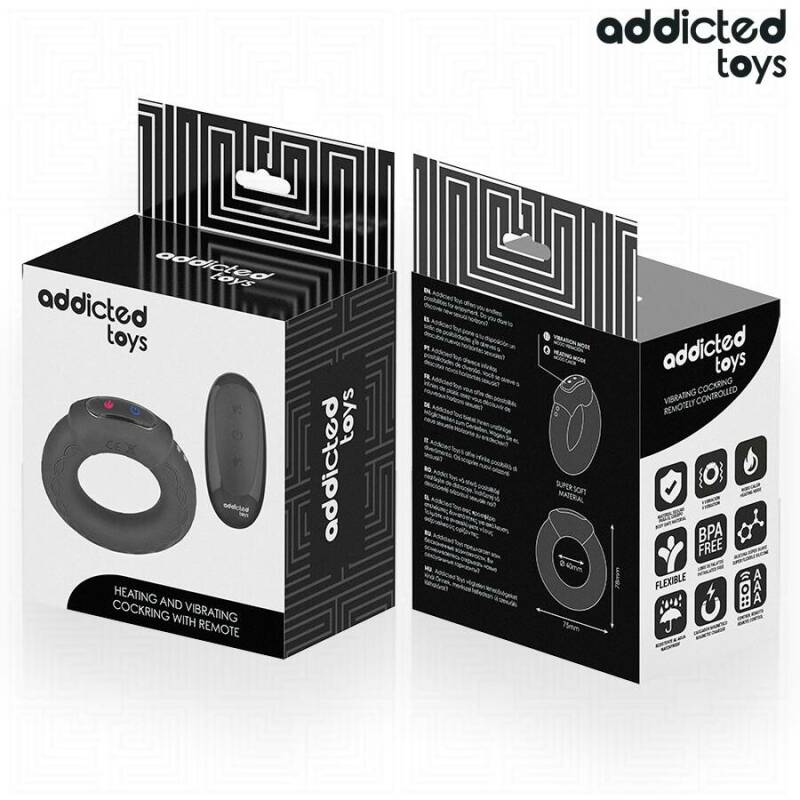 ADDICTED TOYS - HEATING EFFECT VIBRATING COCK RING REMOTE CONTROL