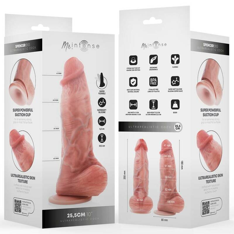 MR INTENSE - BIG PENIS SPENCER SILICONE DILDO 25.5 CM -Ø- 6.2 CM