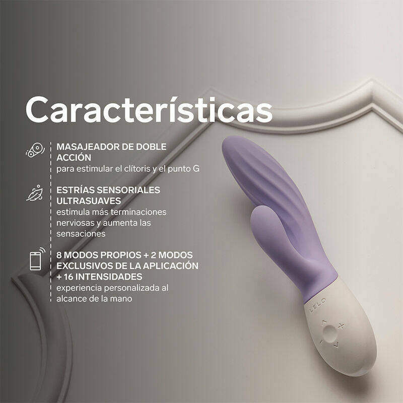 LELO - INA TWIST DOUBLE VIBRATOR RABBIT FOR G-SPOT AND CLITORIS LAVENDER