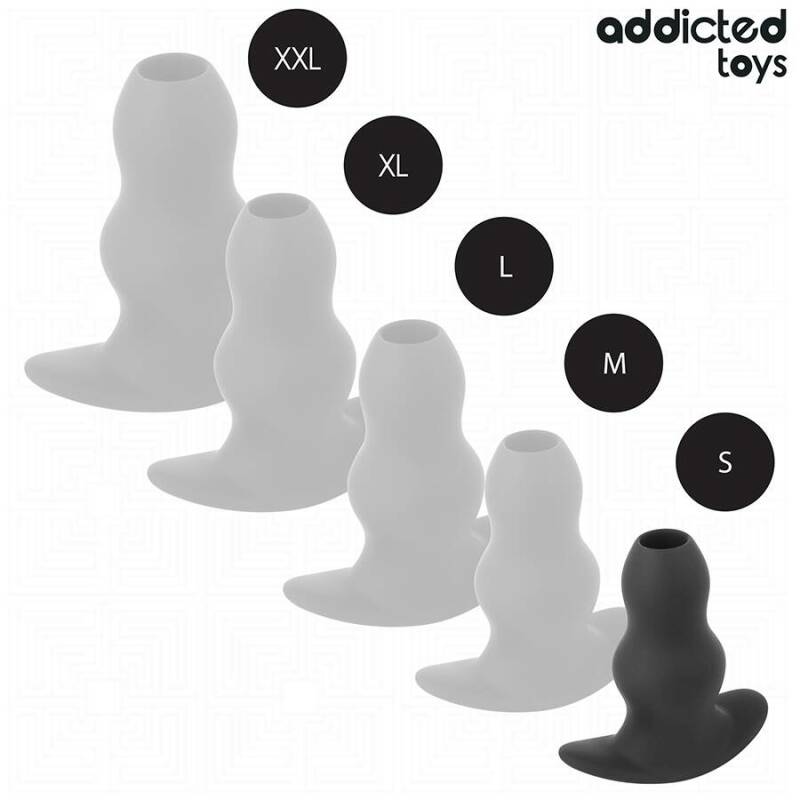 ADDICTED TOYS - HOLLOW ANAL PLUG SILICONE SIZE S 7.3 CM
