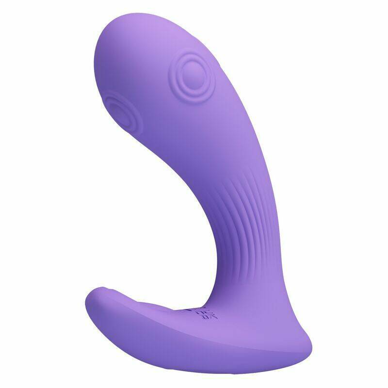 PRETTY LOVE - ANDROMEDA RECHARGEABLE DUAL STIMULATION VIBRATOR PURPLE