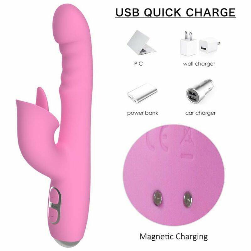 NALONE - T-MAY RABBIT VIBRATOR WITH PUSH AND OSCILLATING MOTION