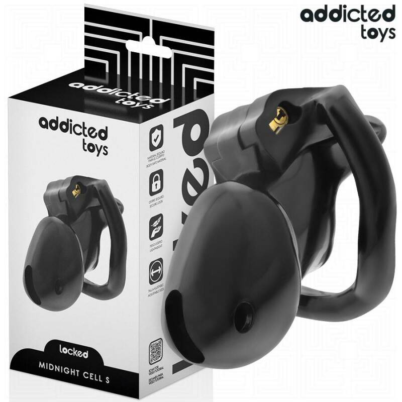ADDICTED TOYS LOCKED - MINDNIGHT CELL PENIS CAGE SIZE S