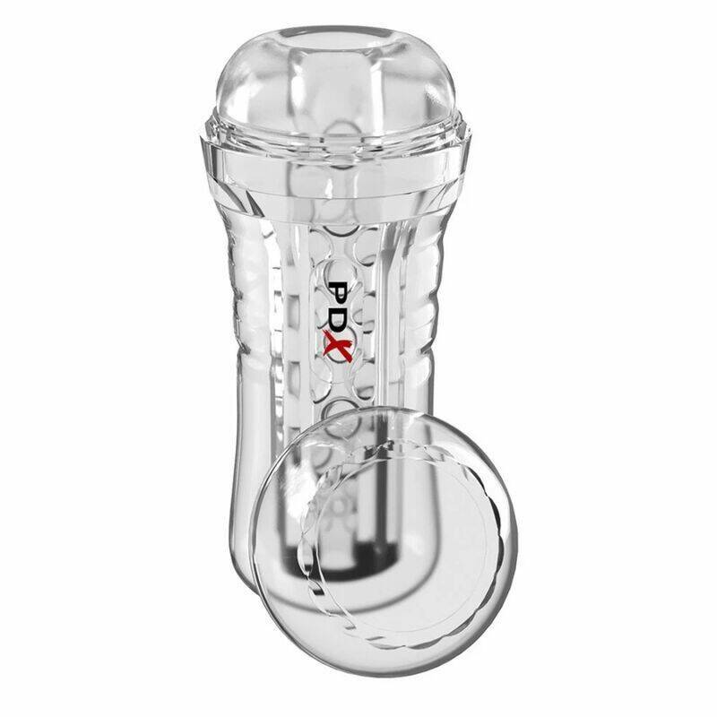 PDX ELITE - VIEWTUBE PLUS SEE-THRU EZ-GRIP TRANSPARENT STROKER 21 CM