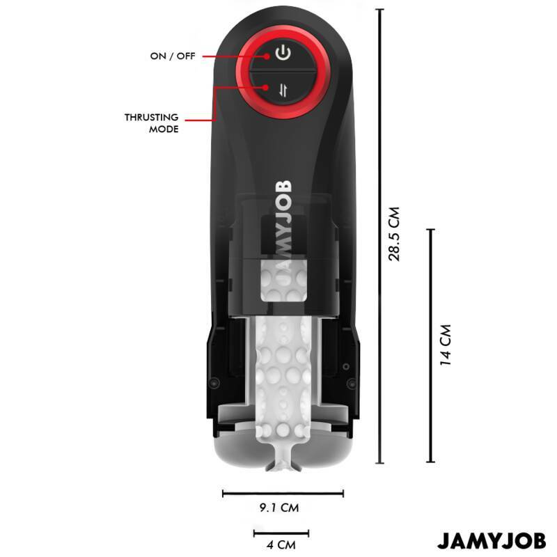 JAMYJOB - GRAVITY AUTOMATIC VAGINA MASTURBATOR 5 THRUSTING MODES AND SOUND EFFECT