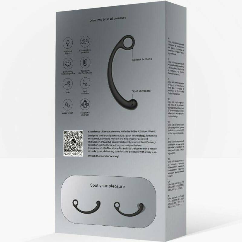 SNAIL VIBE - AXI VIBRATING MASSAGE WAND BLACK