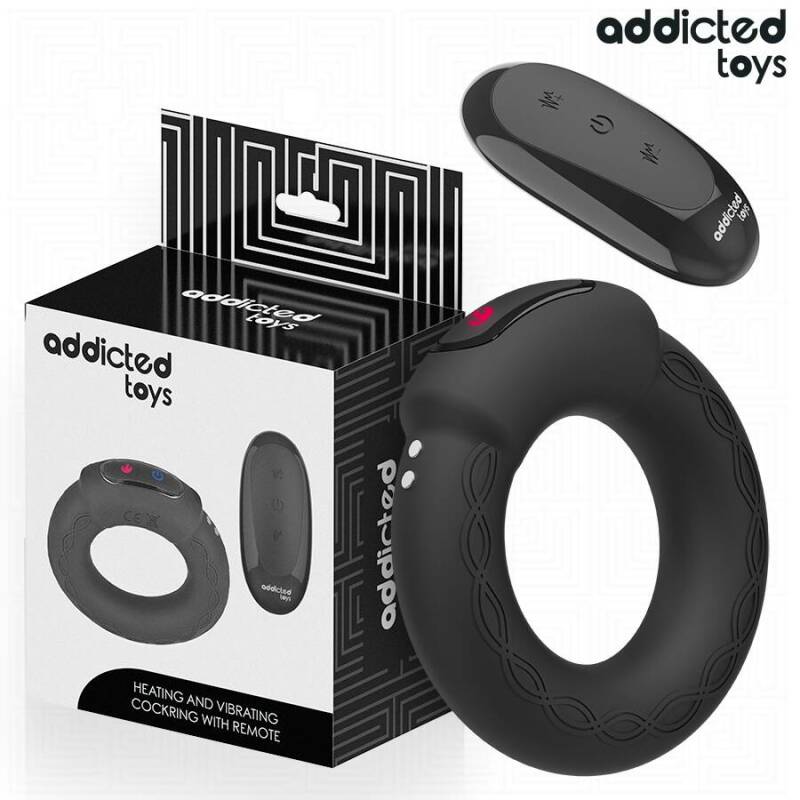 ADDICTED TOYS - HEATING EFFECT VIBRATING COCK RING REMOTE CONTROL