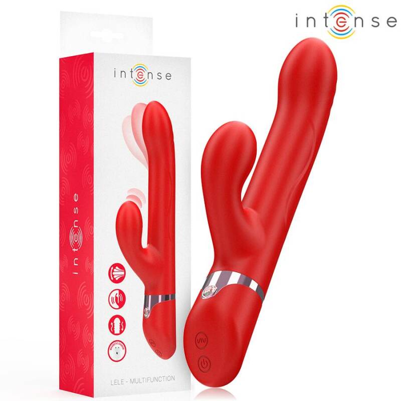 INTENSE - LELE MULTIFUNCTION VIBRATOR ROTATING & OSCILLATION & STIMULATION RED
