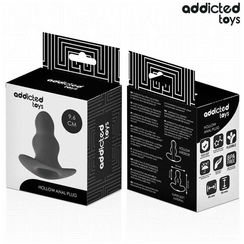 ADDICTED TOYS - HOLLOW ANAL PLUG SILICONE SIZE M 9.6 CM