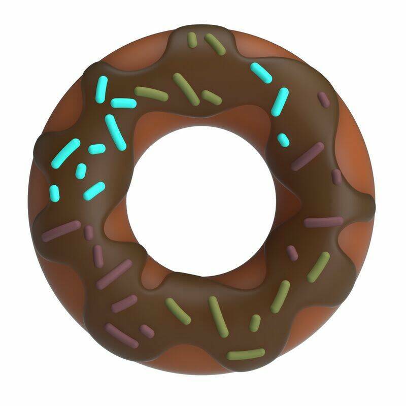 PRETTY LOVE - SUPER DONUT PENIS RING BROWN