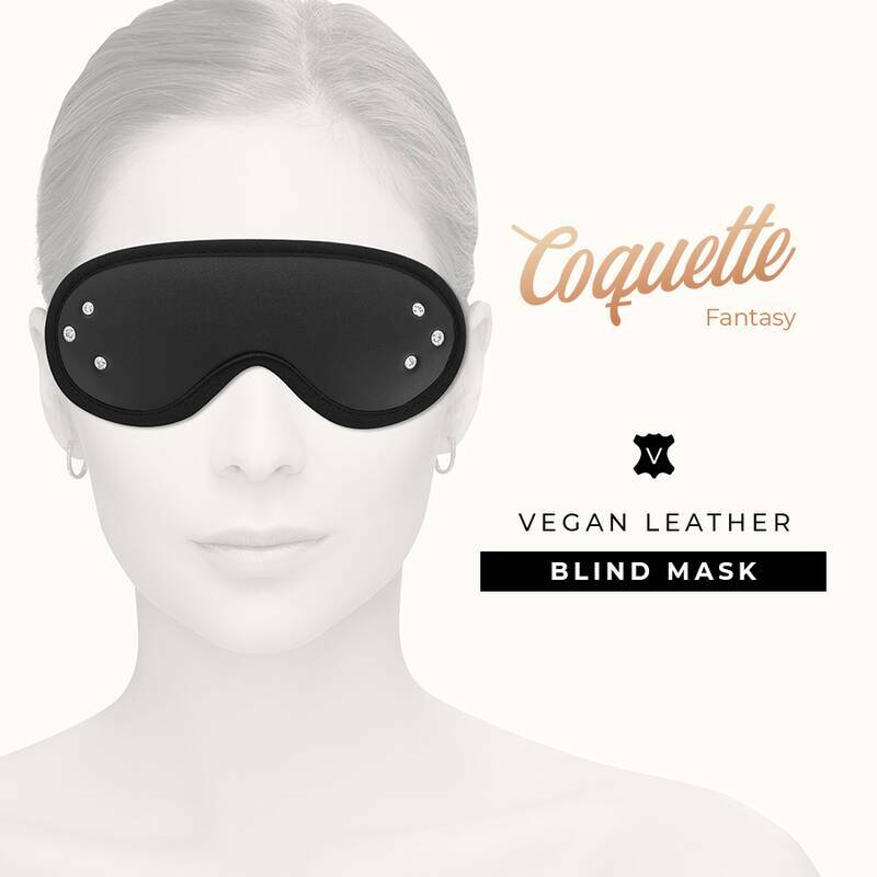 COQUETTE CHIC DESIRE - FANTASY VEGAN LEATHER BLIND MASK WITH NEOPRENE LINING