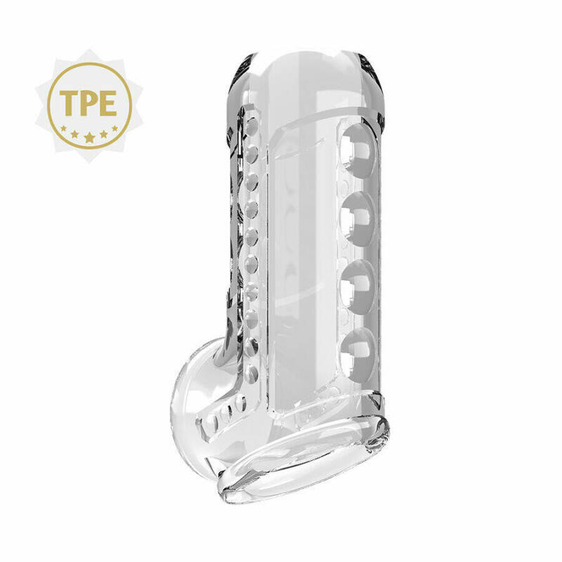 PRETTY LOVE - TRANSPARENT TEXTURED PENIS SHEATH