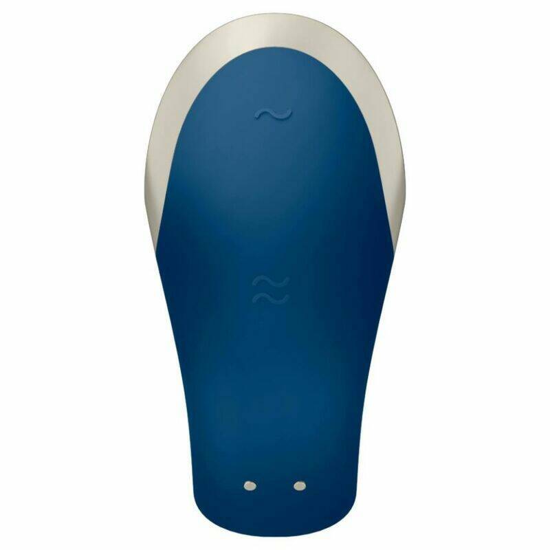 SATISFYER - DOUBLE LOVE LUXURY PARTNER VIBRATOR BLUE