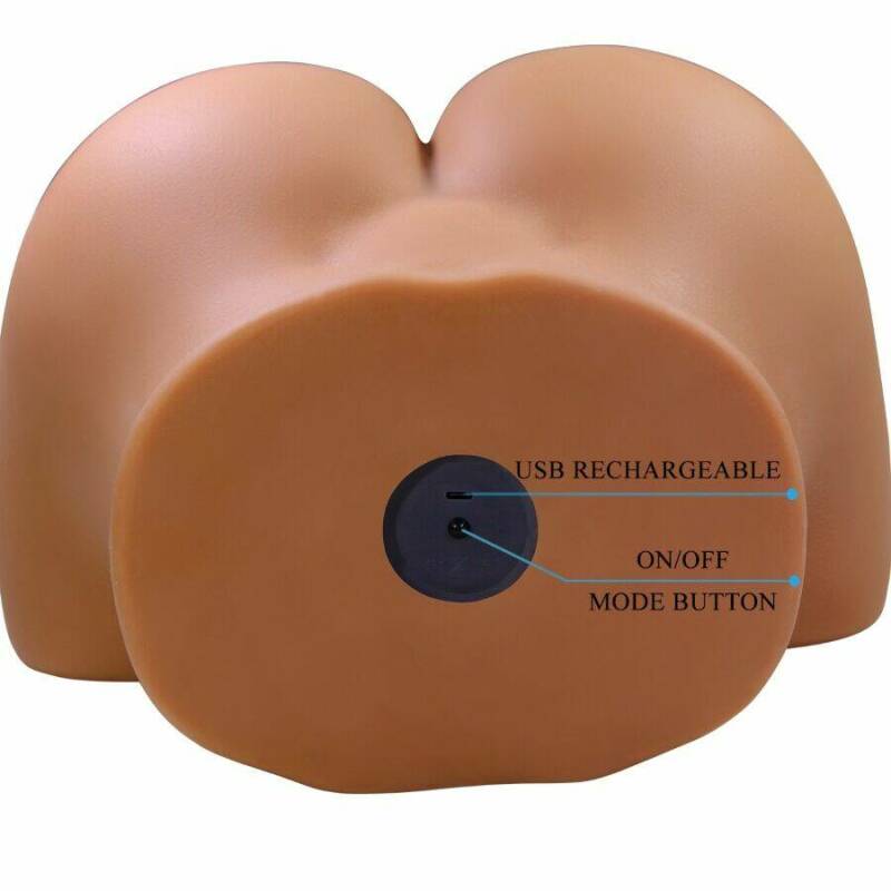 CRAZY BULL - WENDY REALISTIC FEMALE BUTT VIBRATOR AND SUCKER WITH SOUND 11 KG