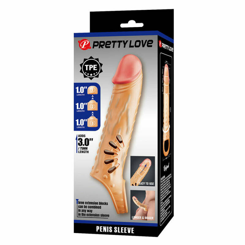 PRETTY LOVE - PENIS SLEEVE WITH EXTENDERS