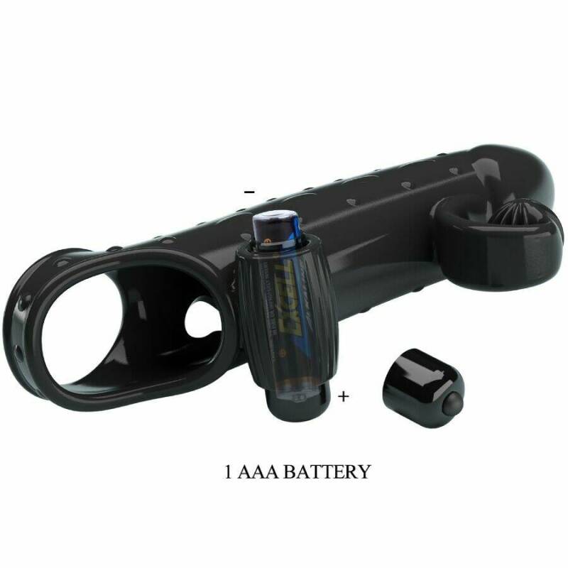 ROMANCE - VIBRATING PENIS SLEEVE BLACK