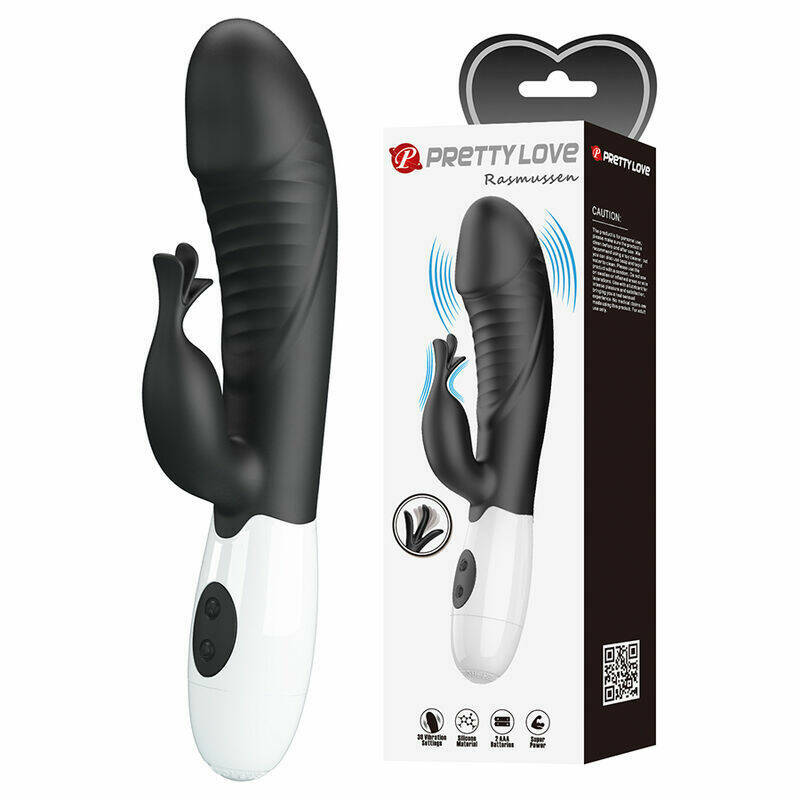 PRETTY LOVE - RASMUSSEN 30 FUNCTION RABBIT VIBRATOR BLACK