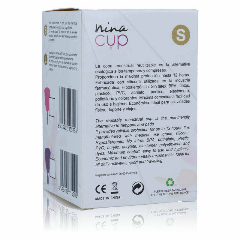 NINA KIKÍ - MENSTRUAL CUP PINK - SIZE S