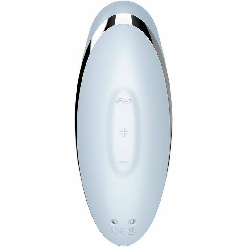 SATISFYER - TAP & CLIMAX 2 VIBRATOR & STIMULATOR BLUE