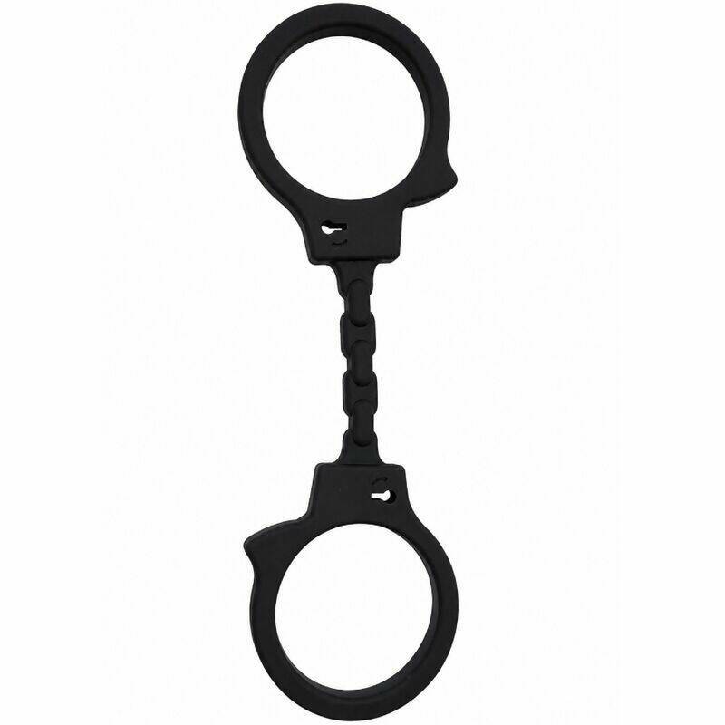 DIABLO PICANTE - SILICONE HANDCUFFS BLACK