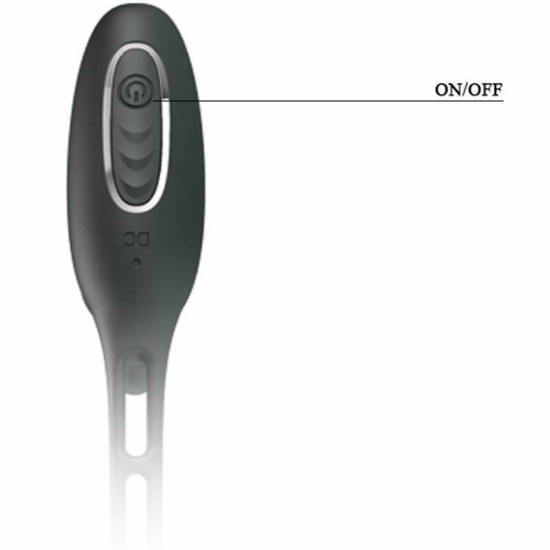 PRETTY LOVE - PENIS RINGS WITH VIBRATOR PLUG