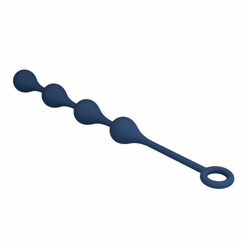 MR PLAY - BLUE SILICONE ANAL BEADS SIZE M 33 CM