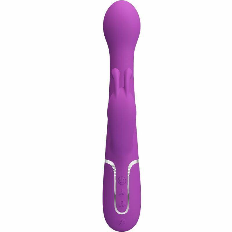 PRETTY LOVE - DEJON 3 IN 1 MULTIFUNCTION RABBIT VIBRATOR  PURPLE