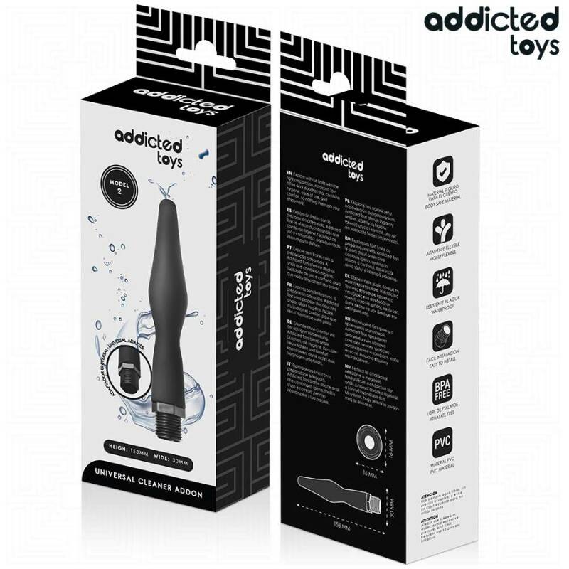 ADDICTED TOYS - ANAL CLEANER WITH UNIVERSAL ADAPTER MODEL 2