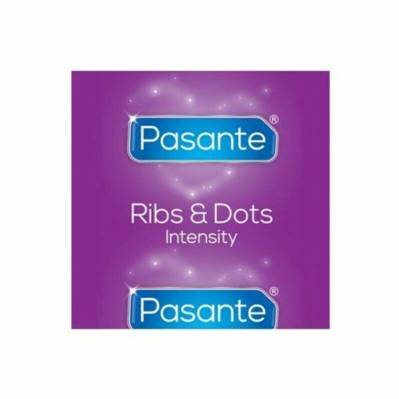 PASANTE - RIBS & DOTS INTENSITY CONDOMS 144 UNITS