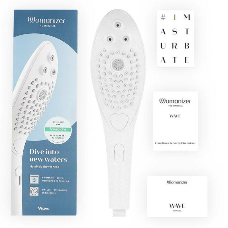WOMANIZER - WAVE CLITORAL STIMULATING SHOWER HEAD WHITE