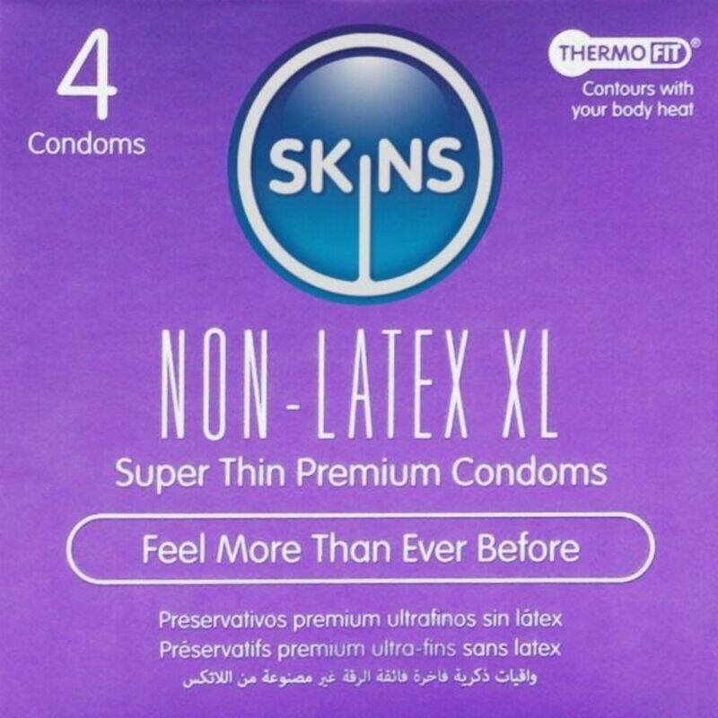 SKINS - LATEX-FREE CONDOMS XL PACK OF 4