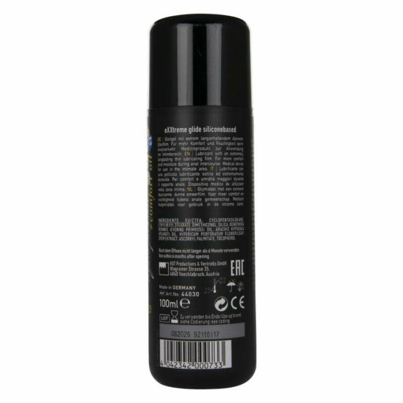 HOT - EXXTREME GLIDE SILICONEBASED LUBRICANT + COMFORT OIL A+ 100 ML