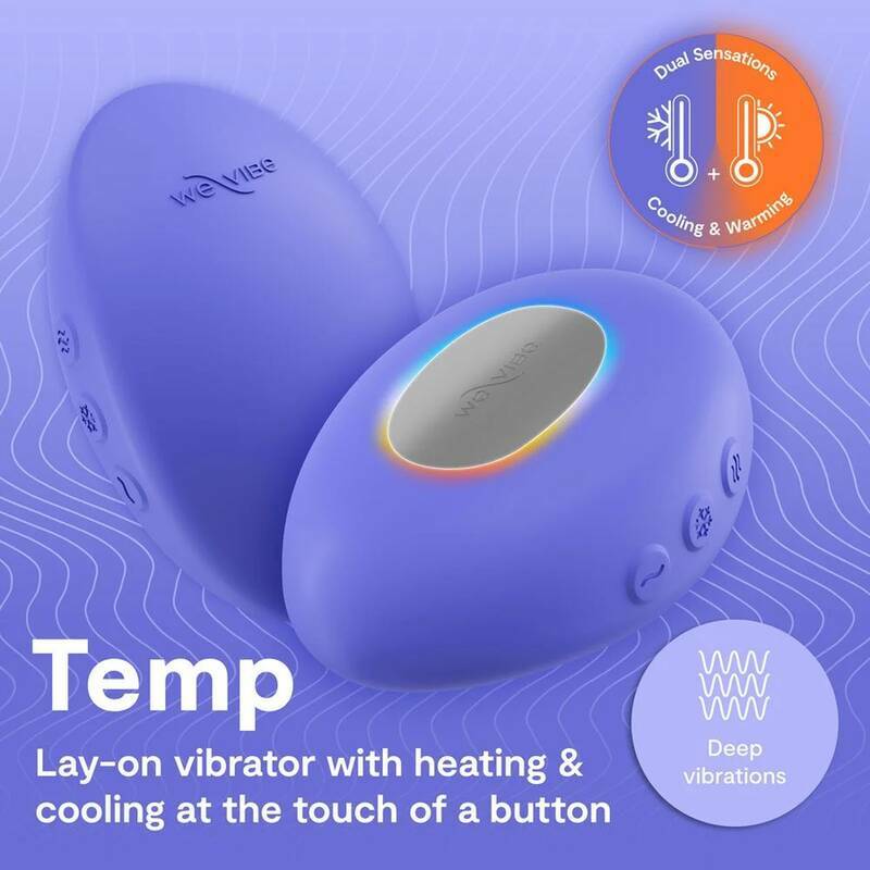 WE-VIBE - TEMP HEATING AND COOLING VIBRATOR LAVENDER BLUE