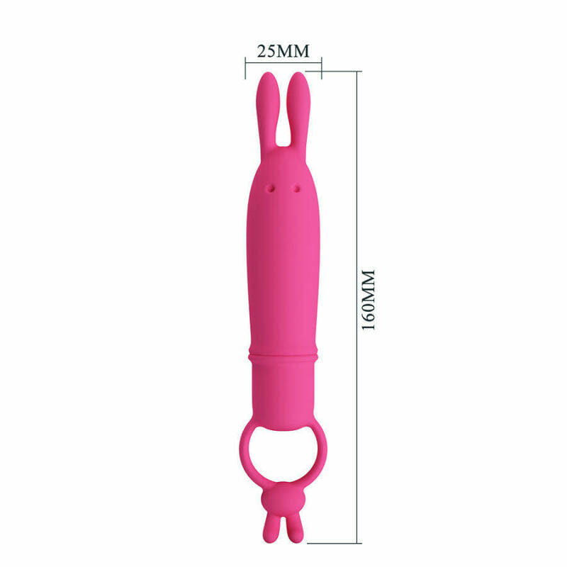 PRETTY LOVE - DELIA RABBIT VIBRATOR WITH RESISTANCE RING