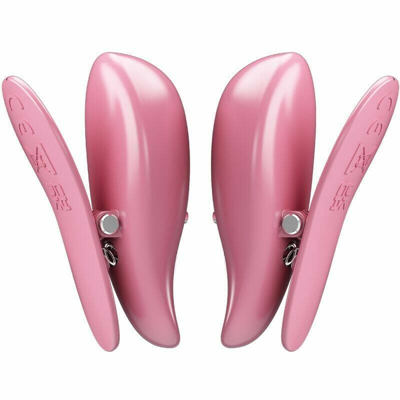 PRETTY LOVE - CAILEY NIPPLE CLAMPS 10 VIBRATIONS REMOTE CONTROL PINK
