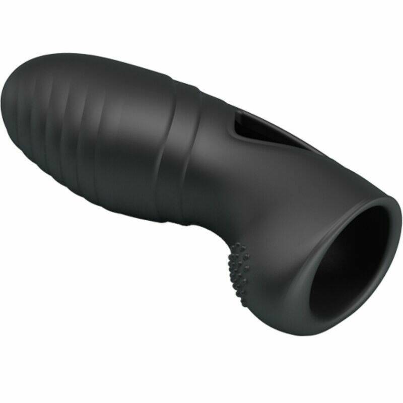 PRETTY LOVE - ALAN SILICONE FINGER VIBRATOR BLACK