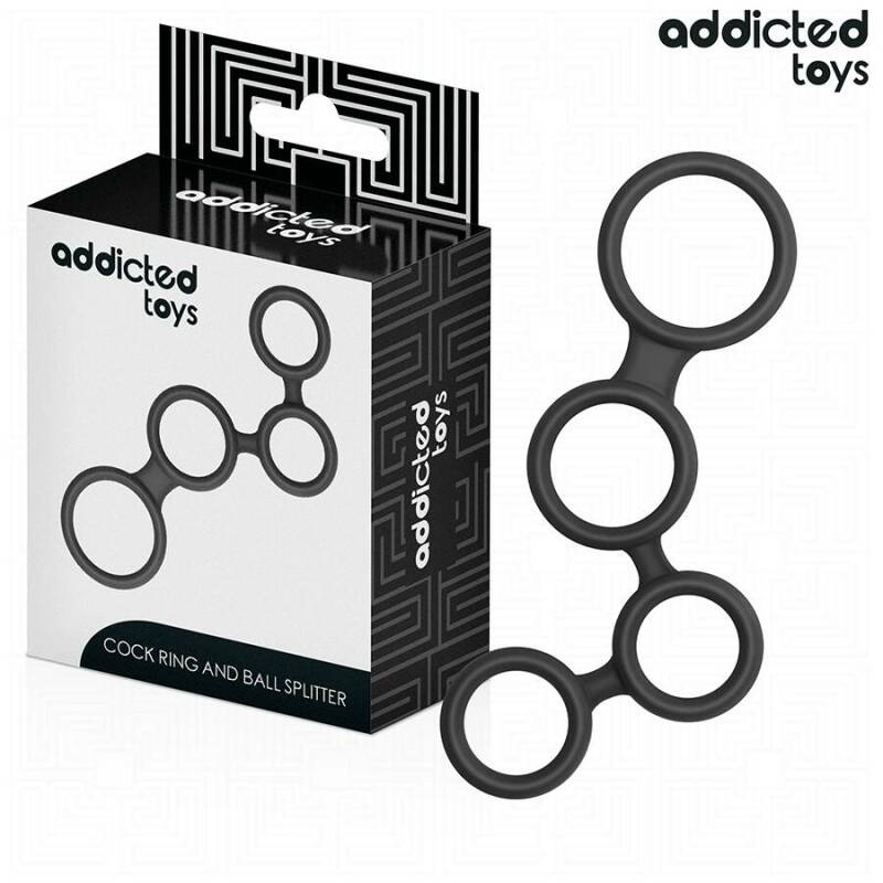 ADDICTED TOYS - PENIS RING WITH DIVIDERS FOR TESTICLES