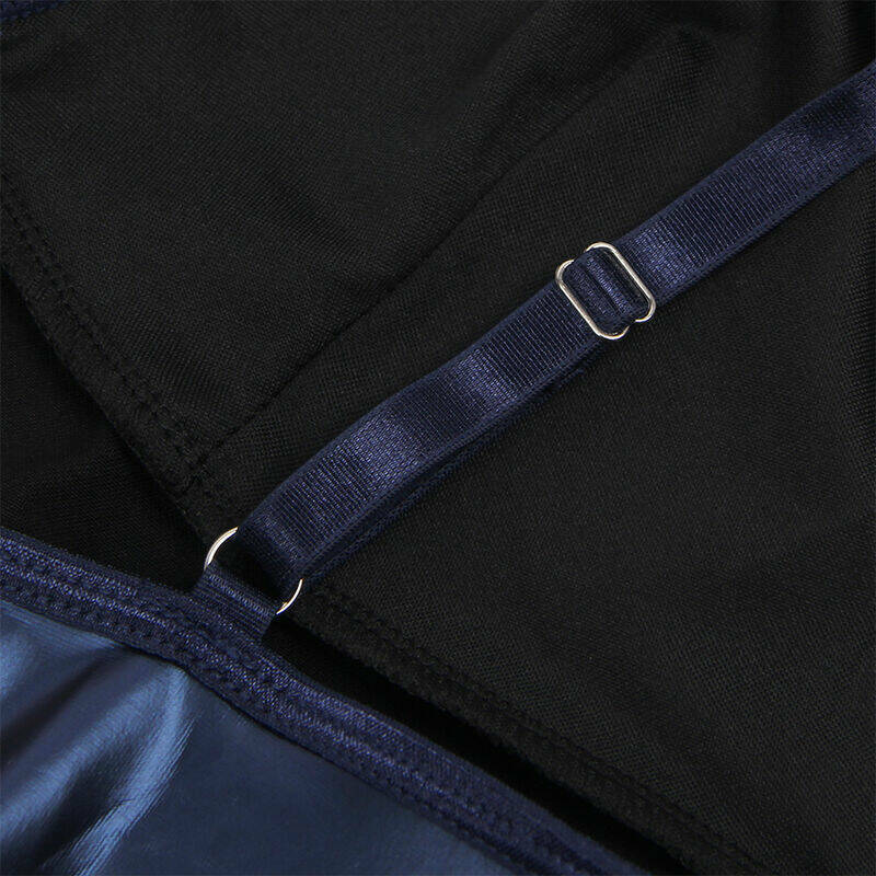 SUBBLIME - 955410 DRESS WITH BLUE LEATHER STRAPS S/M