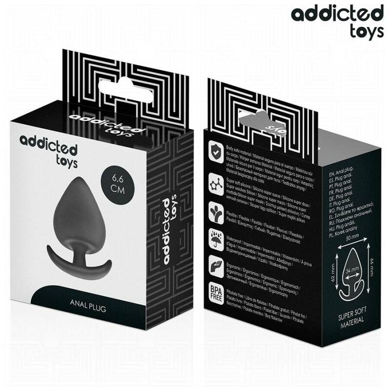 ADDICTED TOYS - ANAL PLUG SILICONE SIZE M 6.6 CM